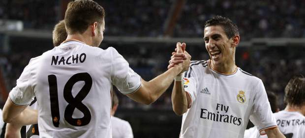 Di María celebra un gol