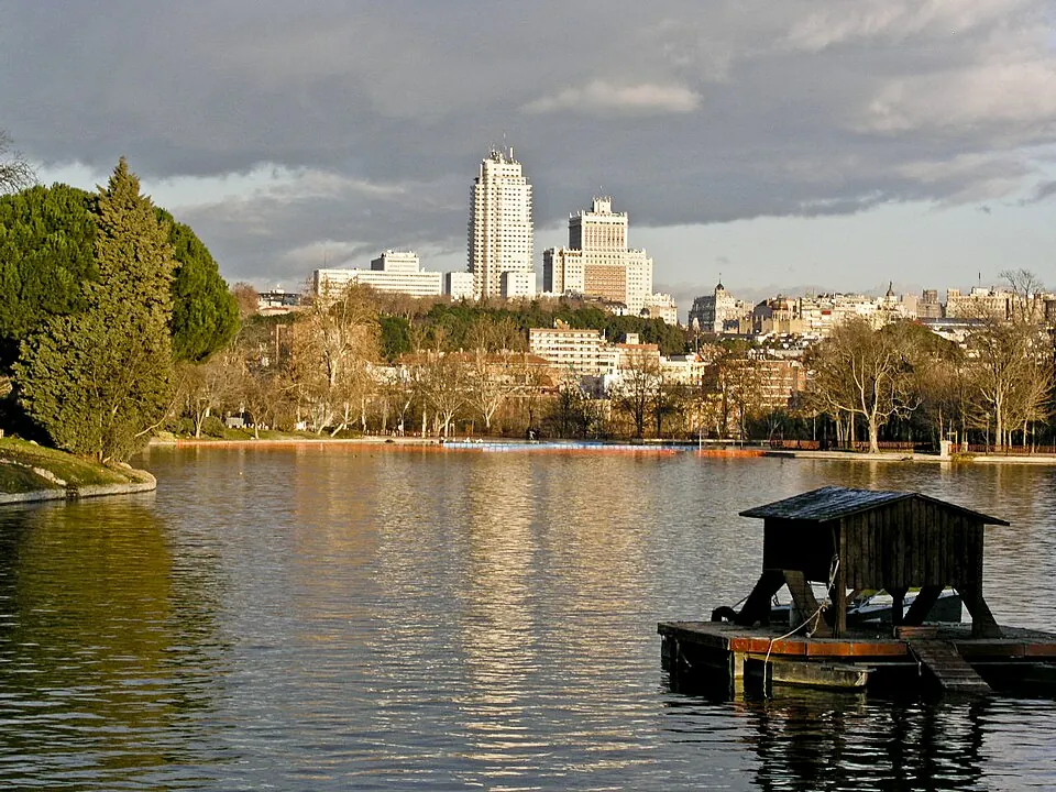 El lago de la Casa de Campo.