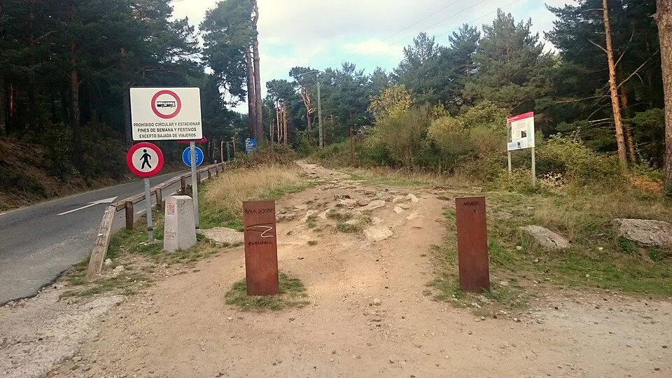 La calzada romana de la Fuenfría, en Cercedilla.
