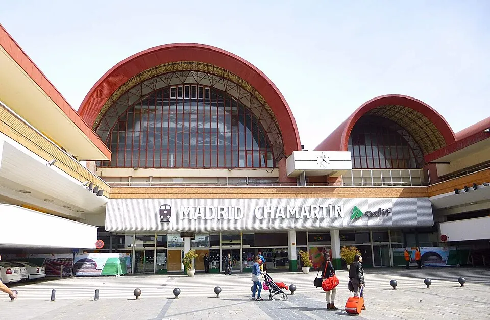 La estación de Chamartín.